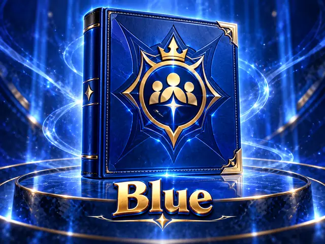 Blue binder